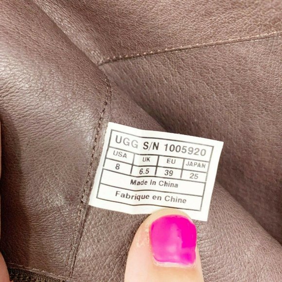 Ugg Women’s Beryl Leather Knee High Tall Riding Boots 1005920 Size 8 - Picture 11 of 11